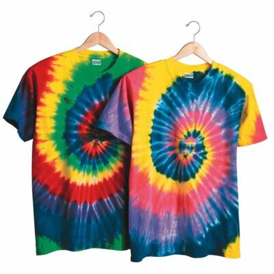 Dyenomite Multi-Color Spiral Tie-Dyed T-Shirt 200MS Multi-Color Spiral Tie-Dyed T-Shirt Thumbnail