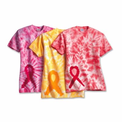Dyenomite Awareness Ribbon Tie-Dyed T-Shirt 200AR Awareness Ribbon Tie-Dyed T-Shirt Thumbnail