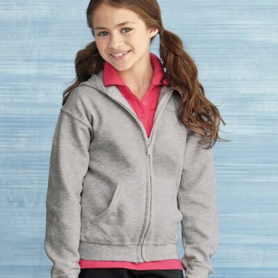 Gildan Youth Heavy Blend™ Full-Zip Hooded Sweatshirt 18600B Youth Heavy Blend™ Full-Zip Hooded Sweatshirt Thumbnail