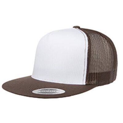 Adult Trucker with White Front Panel Cap Thumbnail