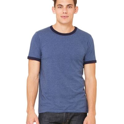 Bella + Canvas Men's Jersey Heather Ringer Tee 3055 Men's Jersey Heather Ringer Tee Thumbnail
