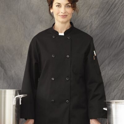 Chef Designs Black Traditional Chef Coat KT76 Black Traditional Chef Coat Thumbnail