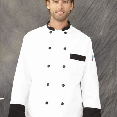 Chef Designs Garnish Chef Coat KT74 Garnish Chef Coat Thumbnail