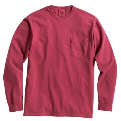 Comfort Colors Unisex Garment-Dyed Heavyweight Long Sleeve Pocket T-Shirt 4410 Unisex Garment-Dyed Heavyweight Long Sleeve Pocket T-Shirt Thumbnail