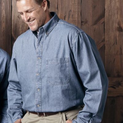 Sierra Pacific Men's Tall Denim Shirt 7211 Men's Tall Denim Shirt Thumbnail