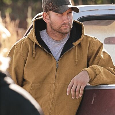 DRI DUCK Men's Cheyenne Boulder Cloth™ Hooded Jacket with Tricot Quilt Lining 5020 Men's Cheyenne Boulder Cloth™ Hooded Jacket with Tricot Quilt Lining Thumbnail