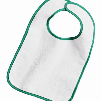 Rabbit Skins Infant Contrast Trim Terry Bib 1003 Infant Contrast Trim Terry Bib Thumbnail