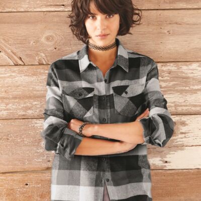Burnside Women's Yarn-Dyed Flannel Shirt 5210 Women's Yarn-Dyed Flannel Shirt Thumbnail