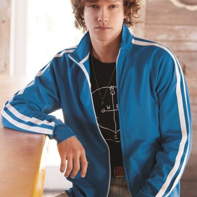 Independent Trading Co. Men's Lightweight Poly-Tech Full-Zip Track Jacket EXP70PTZ Men's Lightweight Poly-Tech Full-Zip Track Jacket Thumbnail