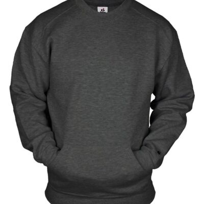 Badger Unisex Pocket Crewneck Sweatshirt 1252 Unisex Pocket Crewneck Sweatshirt Thumbnail