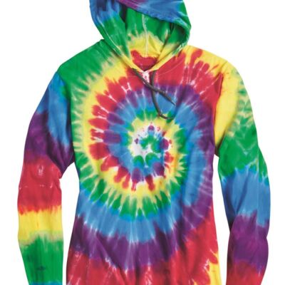 Dyenomite Tie-Dyed Long Sleeve Hooded T-Shirt 430VR Tie-Dyed Long Sleeve Hooded T-Shirt Thumbnail