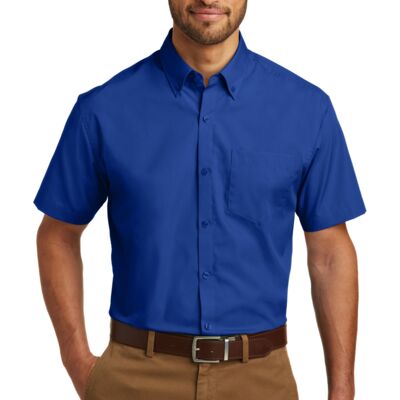 Port Authority Short Sleeve Carefree Poplin Shirt W101 Short Sleeve Carefree Poplin Shirt Thumbnail