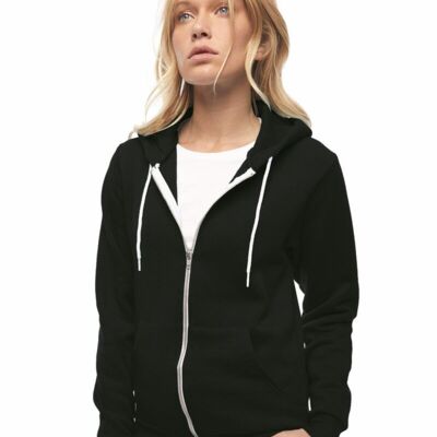 American Apparel Unisex Flex Fleece Full-Zip Hoodie Sweatshirt F497 Unisex Flex Fleece Full-Zip Hoodie Sweatshirt Thumbnail