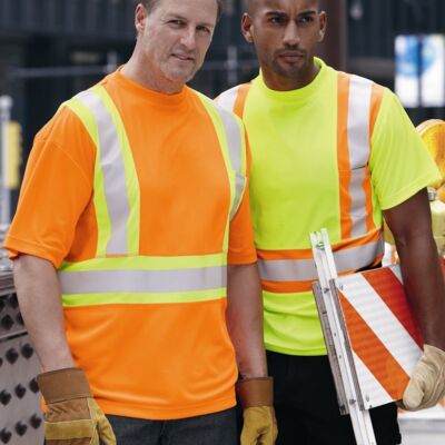 Kishigo Unisex Class 2 Flat Stitch Self-Fabric Panels T-Shirt 9120-9121 Unisex Class 2 Flat Stitch Self-Fabric Panels T-Shirt Thumbnail