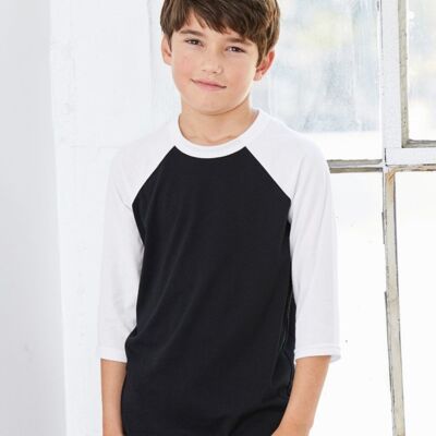 Bella + Canvas Youth Three-Quarter Sleeve Baseball Tee 3200Y Youth Three-Quarter Sleeve Baseball Tee Thumbnail