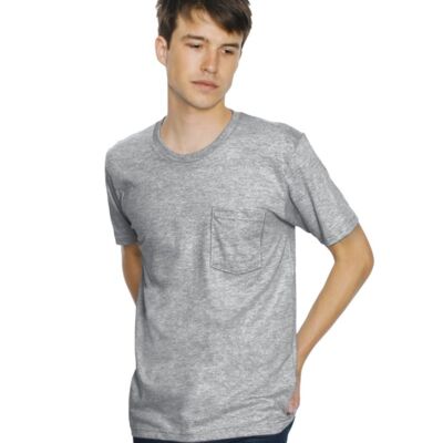 American Apparel Unisex Fine Jersey Pocket Tee 2406W Unisex Fine Jersey Pocket Tee Thumbnail