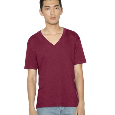 American Apparel USA-Made Fine Jersey V-Neck Tee 2456 USA-Made Fine Jersey V-Neck Tee Thumbnail