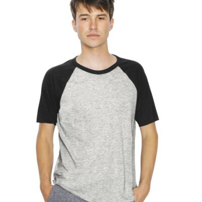 American Apparel Unisex Poly/Cotton Raglan Tee RSABB4237W Unisex Poly/Cotton Raglan Tee Thumbnail