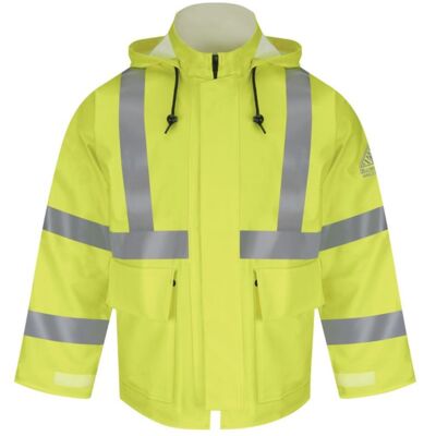 Bulwark Men's Hi-Visibility Flame-Resistant Rain Jacket JXN4 Men's Hi-Visibility Flame-Resistant Rain Jacket Thumbnail