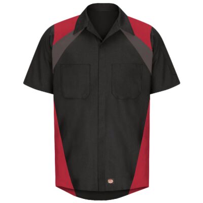 Red Kap Men's Tri-Color Short Sleeve Shop Shirt SY28 Men's Tri-Color Short Sleeve Shop Shirt Thumbnail