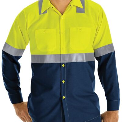 Red Kap Men's Tall Enhanced & Hi-Visibility Long Sleeve Work Shirt SY14T Men's Tall Enhanced & Hi-Visibility Long Sleeve Work Shirt Thumbnail