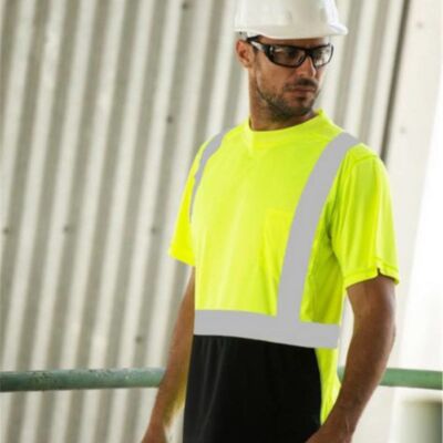 Kishigo Unisex Black Bottom Class 2 T-Shirt 9162 Unisex Black Bottom Class 2 T-Shirt Thumbnail