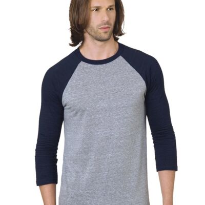 Bayside Unisex Triblend Three-Quarter Sleeve Raglan T-Shirt 9525 Unisex Triblend Three-Quarter Sleeve Raglan T-Shirt Thumbnail