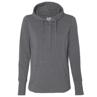 J. America Ladies' Omega Stretch Snap-Placket Hooded Sweatshirt JA8431 Ladies' Omega Stretch Snap-Placket Hooded Sweatshirt Thumbnail
