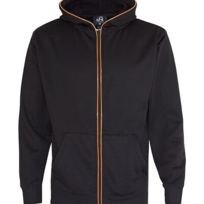 J. America Adult Glow Full-Zip Hood JA8668 Adult Glow Full-Zip Hood Thumbnail