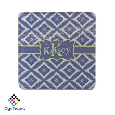 DyeTrans Square DyeTrans Glass Coaster, with White Sublimation Backing, 3.93" x 3.93" x .16". Tempered Textu YZ391S Square DyeTrans Glass Coaster, with White Sublimation Backing, 3.93" x 3.93" x .16". Tempered Textu Thumbnail