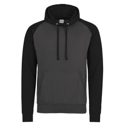 AWDis Just Hoods Adult Midweight Contrast Baseball Hooded Sweatshirt JHA009 Adult Midweight Contrast Baseball Hooded Sweatshirt Thumbnail