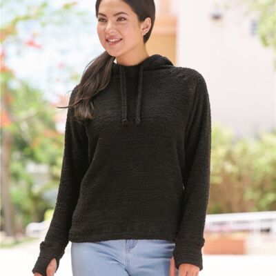 J. America Women’s Teddy Fleece Hooded Sweatshirt 8680 Women’s Teddy Fleece Hooded Sweatshirt Thumbnail