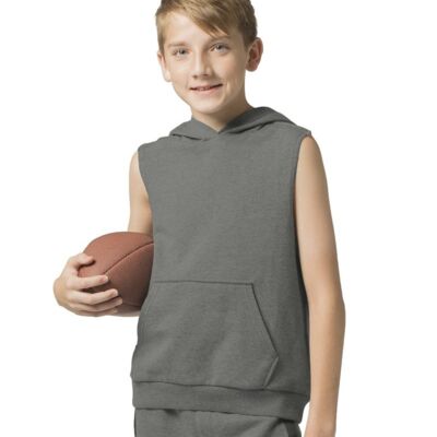 Boxercraft Youth Stadium Hooded Sleeveless Sweatshirt YR51 Youth Stadium Hooded Sleeveless Sweatshirt Thumbnail