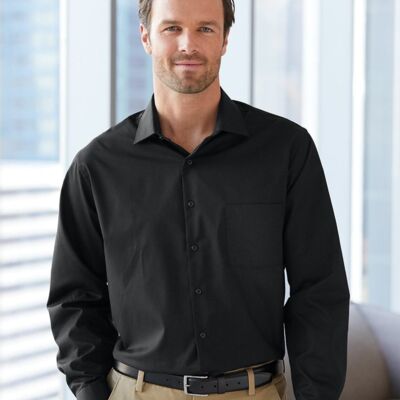 Van Heusen Broadcloth Point Collar Solid Shirt 13V5052 Broadcloth Point Collar Solid Shirt Thumbnail