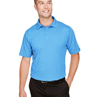 Devon & Jones CrownLux Performance® Men's Address Melange Polo DG22 CrownLux Performance® Men's Address Melange Polo Thumbnail