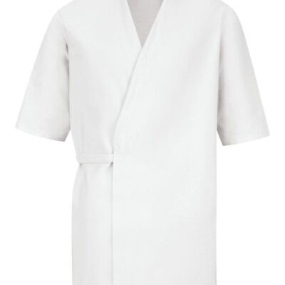 Red Kap Men's Collarless Poplin Butcher Wrap WP18 Men's Collarless Poplin Butcher Wrap Thumbnail