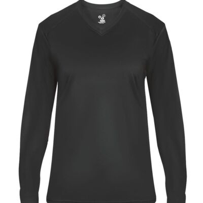 Badger Women's Ultimate SoftLock™ V-Neck Long Sleeve T-Shirt 4064 Women's Ultimate SoftLock™ V-Neck Long Sleeve T-Shirt Thumbnail