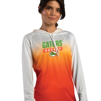 Badger Women's Ombre Long Sleeve Hooded T-Shirt 4208 Women's Ombre Long Sleeve Hooded T-Shirt Thumbnail