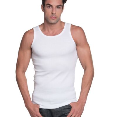 Bayside Unisex USA-Made 2x1 Ribbed Tank Top 4573 Unisex USA-Made 2x1 Ribbed Tank Top Thumbnail