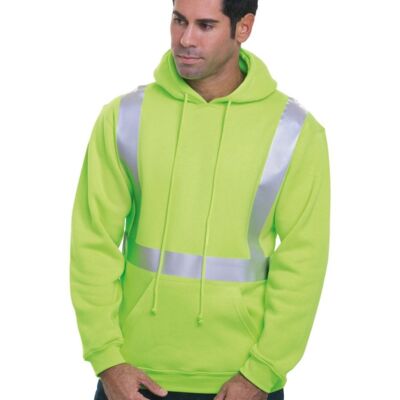 Bayside Unisex USA-Made Hi-Visibility Hooded Sweatshirt 3796 Unisex USA-Made Hi-Visibility Hooded Sweatshirt Thumbnail