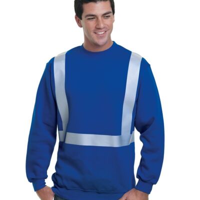 Bayside Men's USA-Made Hi-Visibility Crewneck Sweatshirt 3792 Men's USA-Made Hi-Visibility Crewneck Sweatshirt Thumbnail