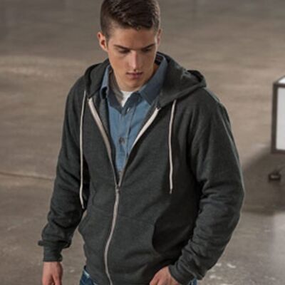 MV Sport Unisex Retro Heather Full-Zip Hooded Sweatshirt 2349 Unisex Retro Heather Full-Zip Hooded Sweatshirt Thumbnail