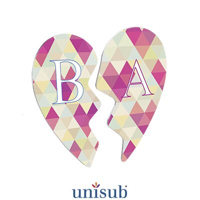 Unisub Two Piece Heart Shaped Photo Magnet Set U4663 Two Piece Heart Shaped Photo Magnet Set Thumbnail