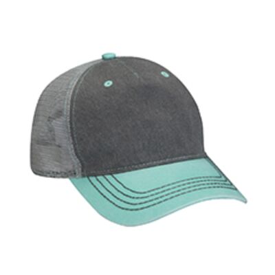 Adams Pigment-Dyed Twill & Mesh Trucker Cap EN102 Pigment-Dyed Twill & Mesh Trucker Cap Thumbnail