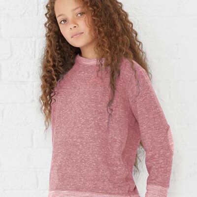 LAT Youth Harborside Mélange French Terry Crewneck Sweatshirt 2279 Youth Harborside Mélange French Terry Crewneck Sweatshirt Thumbnail