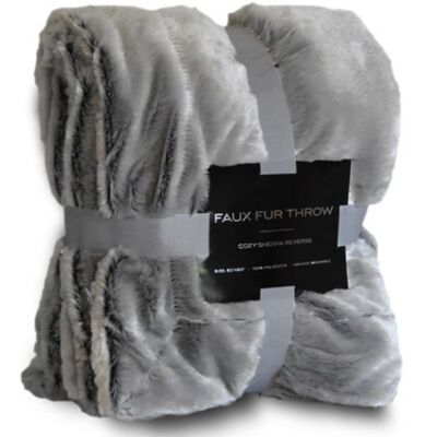 Alpine Fleece Faux Fur Throw Blanket 8730 Faux Fur Throw Blanket Thumbnail