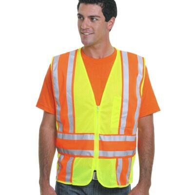 Bayside Unisex USA-Made ANSI Safety Mesh Vest 3787 Unisex USA-Made ANSI Safety Mesh Vest Thumbnail