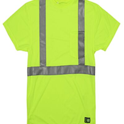 Men's Tall Hi-Vis Class 2 Performance Short Sleeve T-Shirt Thumbnail