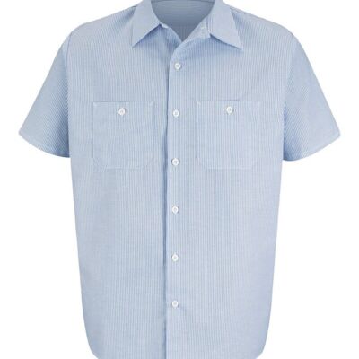 Red Kap Men's Tall Industrial Stripe Work Shirt SL20T Men's Tall Industrial Stripe Work Shirt Thumbnail