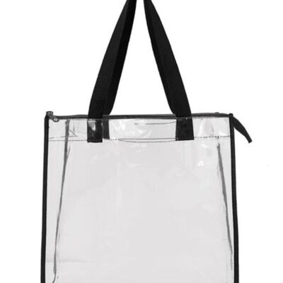 OAD Clear Zippered Tote with Full Gusset OAD5006 Clear Zippered Tote with Full Gusset Thumbnail